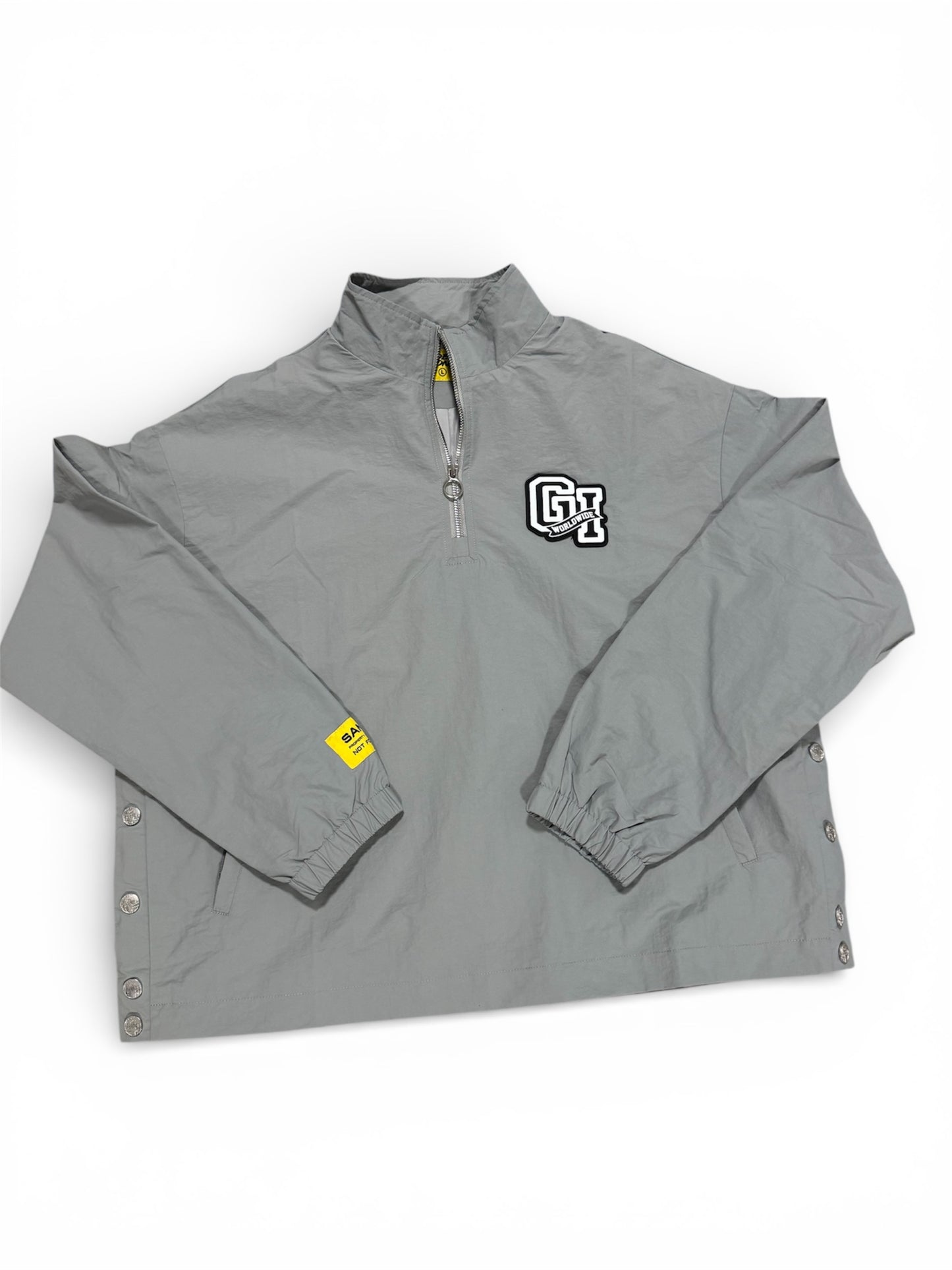 Gray Nylon Quarter Zip