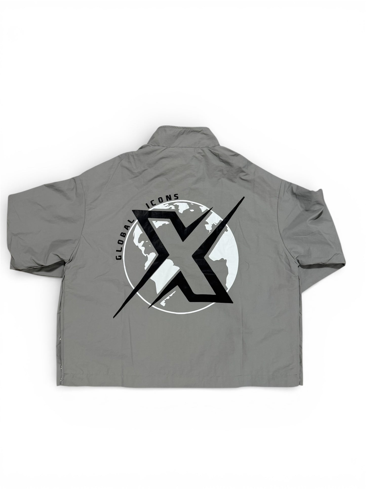 Gray Nylon Quarter Zip