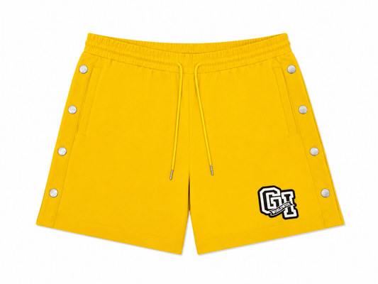 Yellow Nylon Shorts